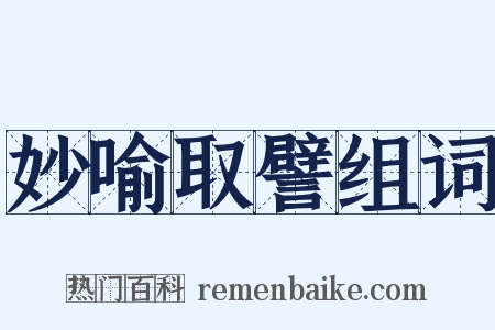 妙喻取譬组词是什么意思的图片